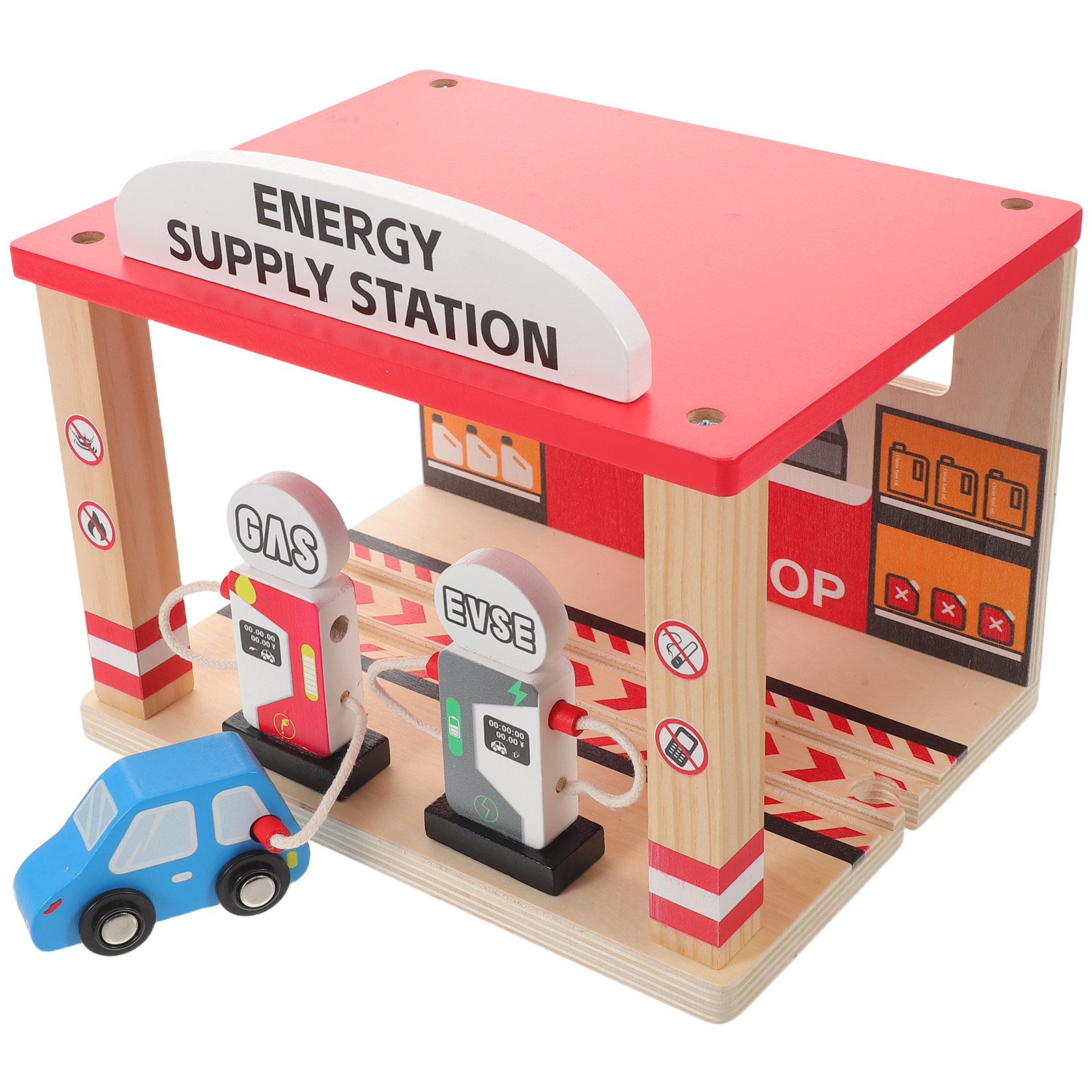 Car Accessories Toy - Mini Gas Station DIY Simulation Playset