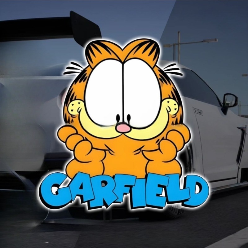 Creative cartoon cute Garfield - Car Accessories Toy ulasan dan harga