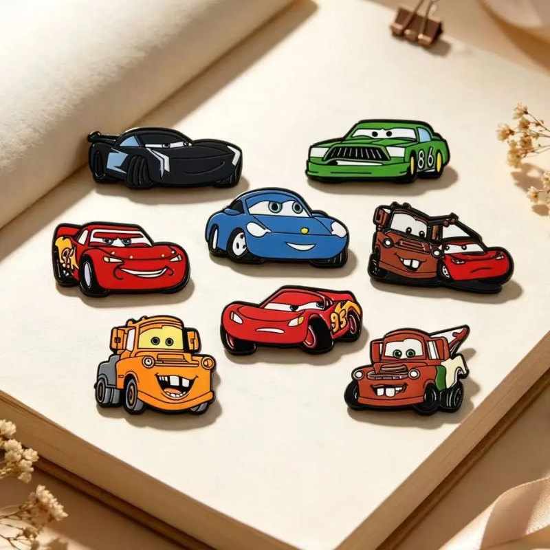 8pcs Set Movie Badge Cute Cart - Car Accessories Toy ulasan dan harga