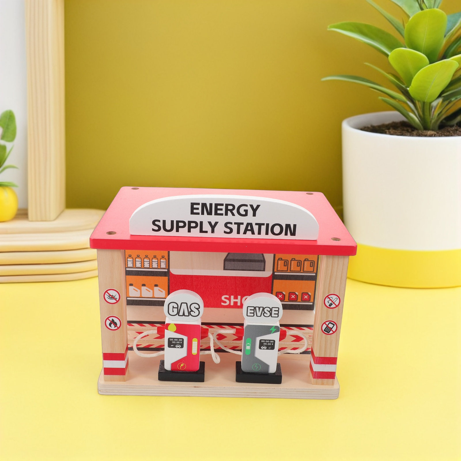 Mini Gas Station DIY Simulatio - Car Accessories Toy ulasan dan harga