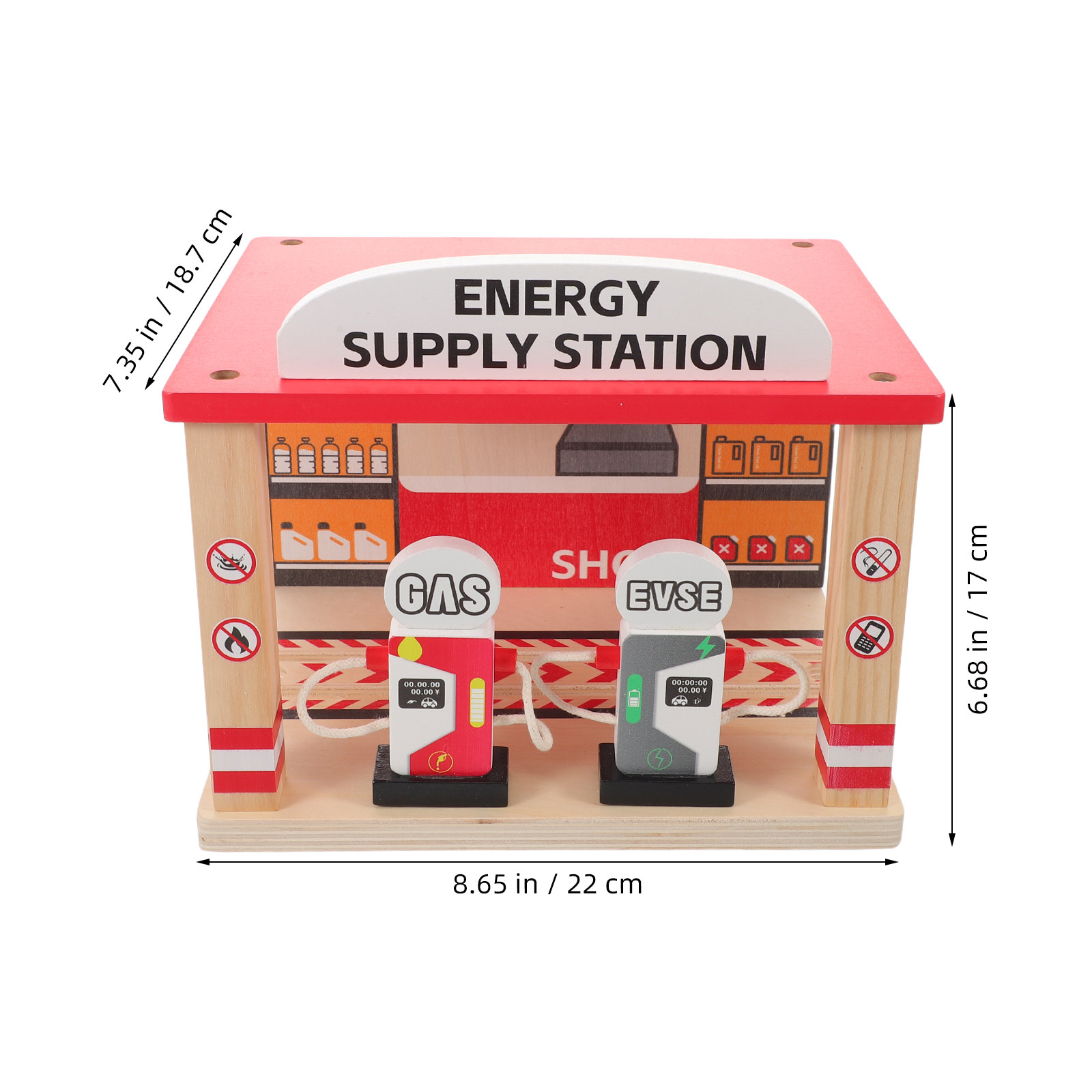 Mini Gas Station DIY Simulatio - Car Accessories Toy ulasan dan harga