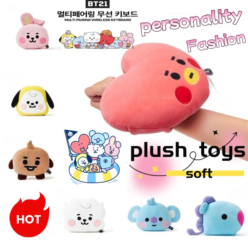 BT21 Face-Shaped Pillow Cute F - Car Accessories Toy ulasan dan harga