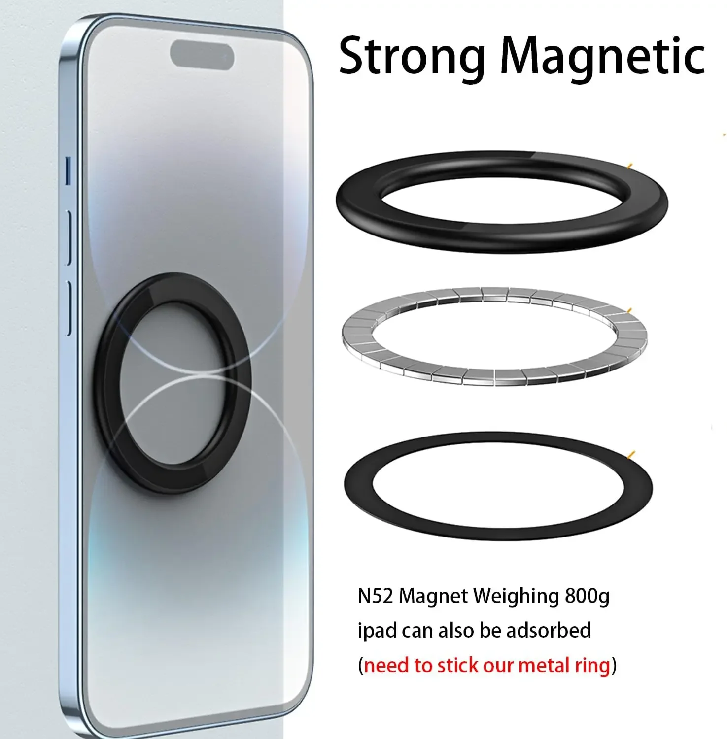For MagSafe Magnetic Ring Hold - Car Phone Holder Magnetic ulasan dan harga