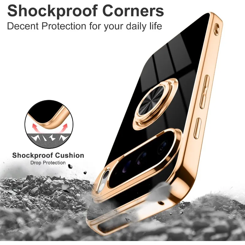 Fashion Slim Soft TPU Gold Pla - Car Phone Holder Magnetic ulasan dan harga