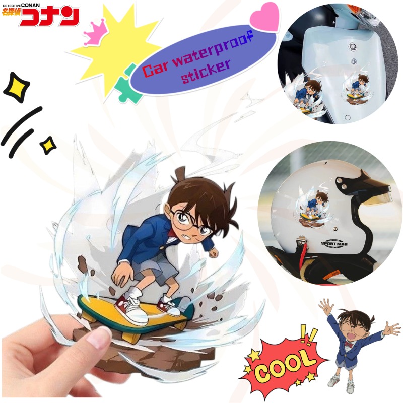 Detective Conan Cartoon Skateb - Car Accessories Toy ulasan dan harga