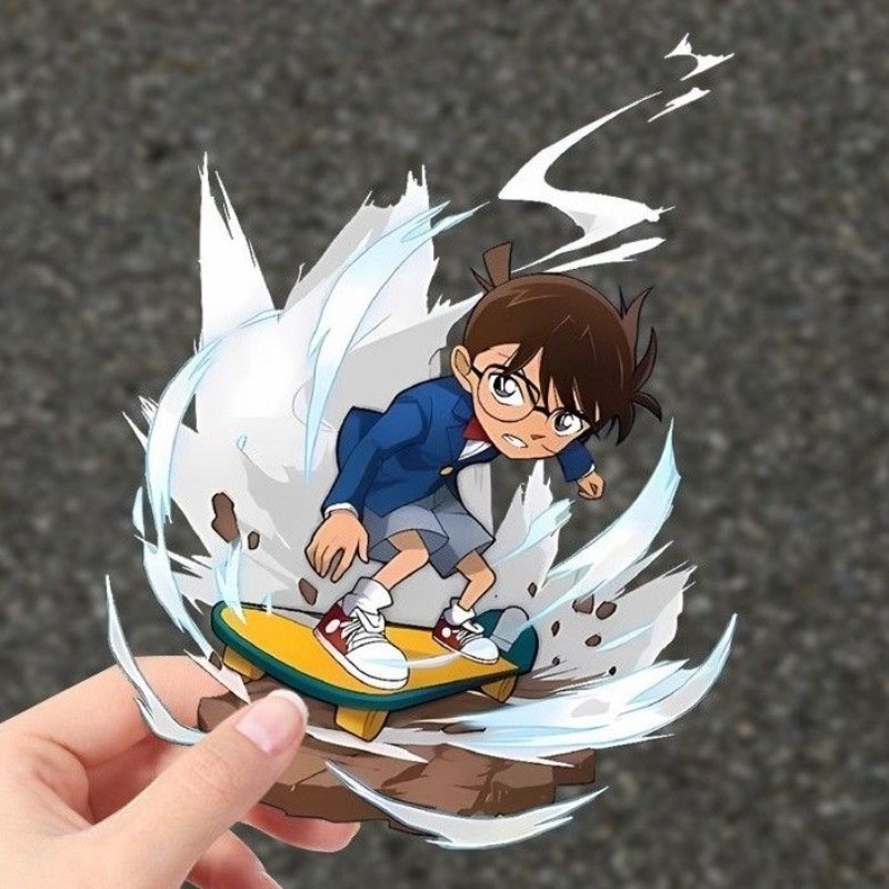 Detective Conan Cartoon Skateb - Car Accessories Toy ulasan dan harga