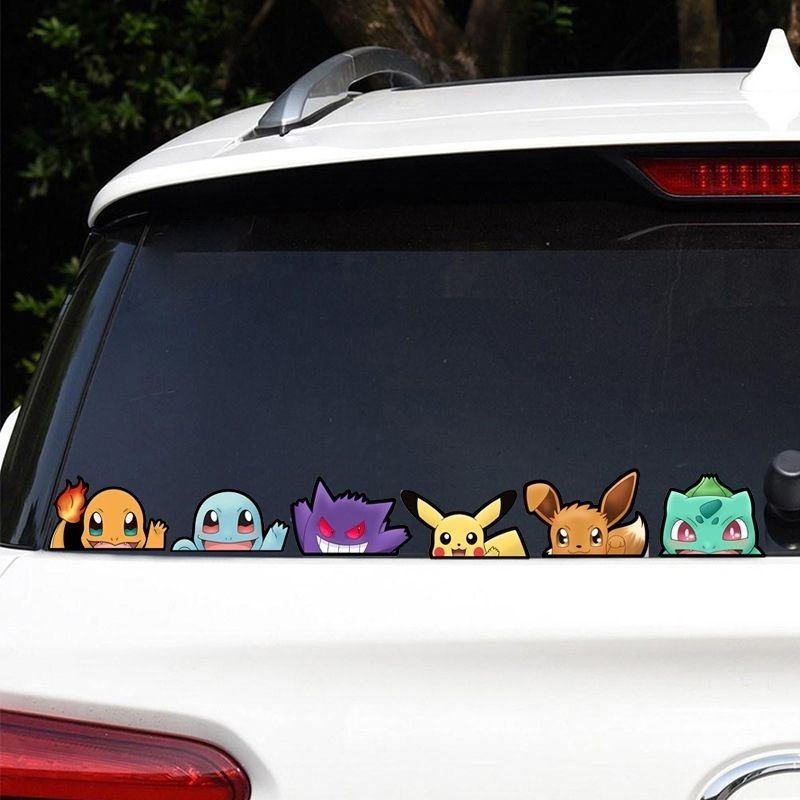 Pokémon car window sticker, Po - Car Accessories Toy ulasan dan harga
